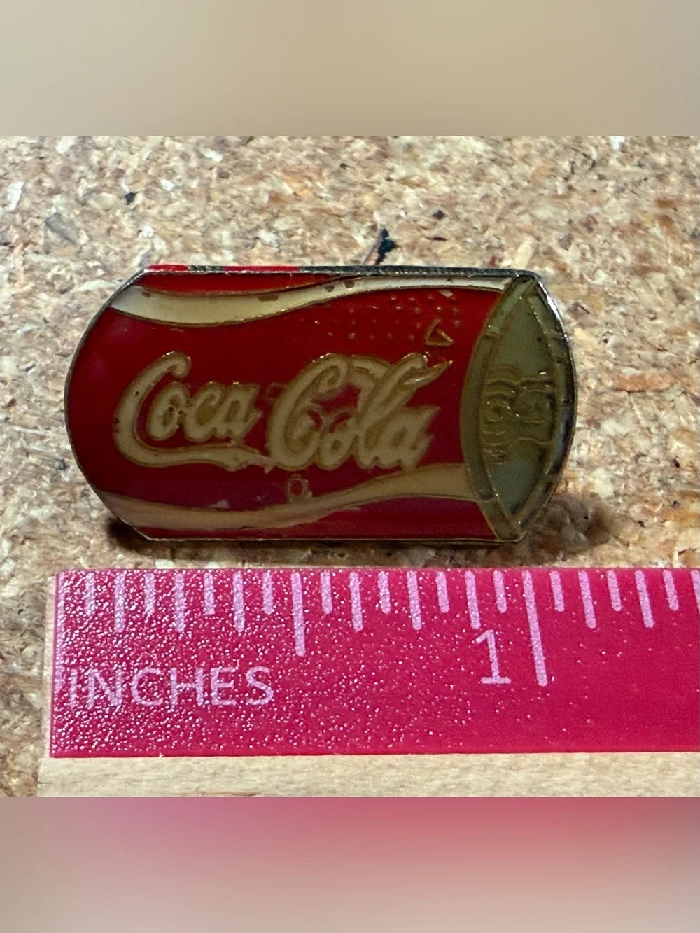 Vintage Coca-Cola Soda Can Bottle Enamel Lapel Hat Pin Retro Collectible